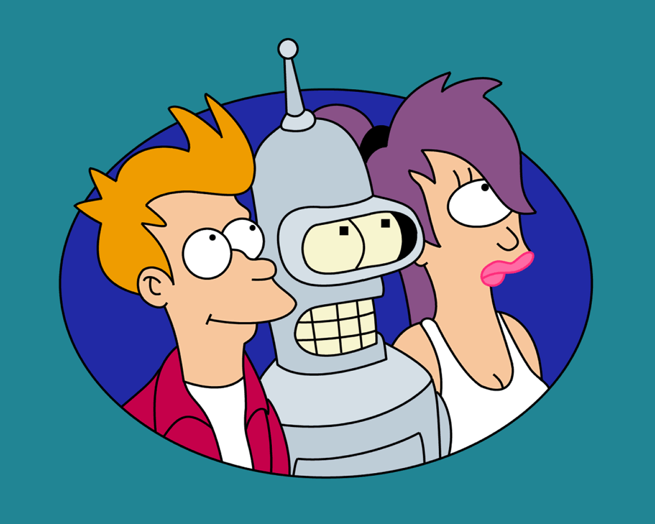 "Futurama" desktop wallpaper (1280 x 1024 pixels)