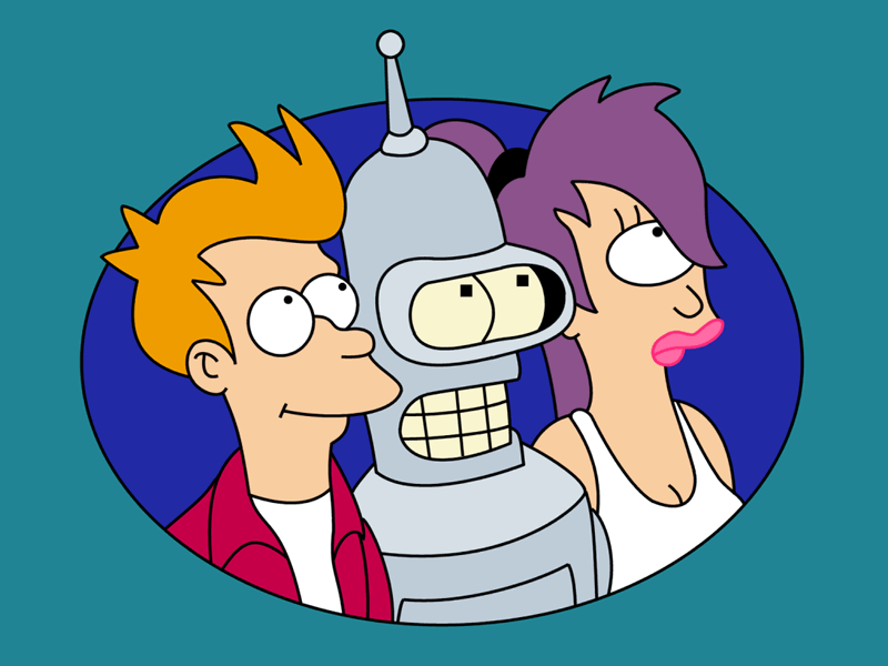 "Futurama" desktop wallpaper (800 x 600 pixels)