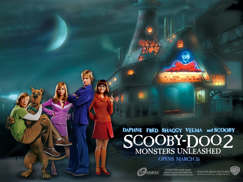"Scooby-Doo 2: Monsters Unleashed" movie desktop wallpaper (800 x 600 pixels)