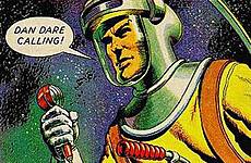 The original Dan Dare, complete with spacesuit