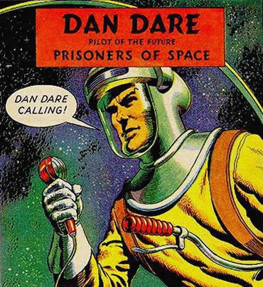 The original Dan Dare, complete with spacesuit
