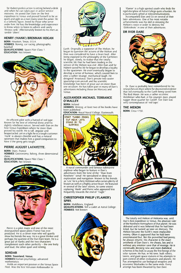 Another full-page scan from the 1990 Hawk Book "The Dan Dare Dossier"