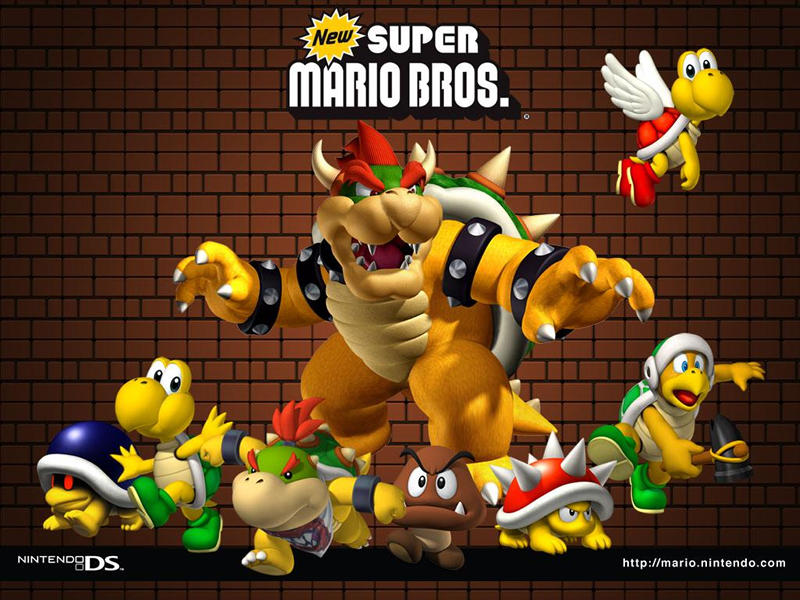 "New Super Mario Bros." desktop wallpaper 2 (800 x 600 pixels)