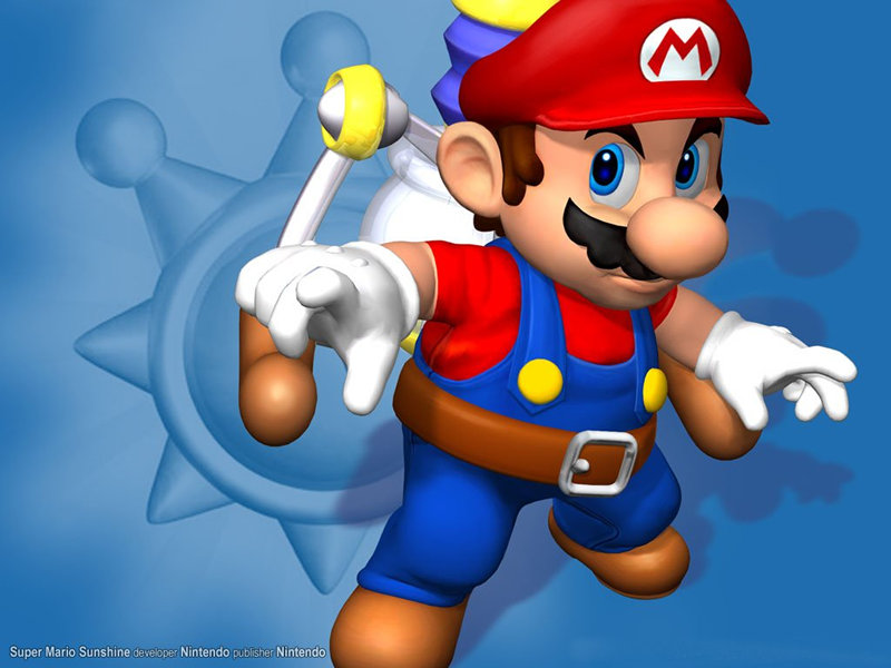 "Super Mario Sunshine" desktop wallpaper (800 x 600 pixels)