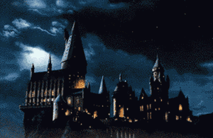 Animated images from one of the posters for "Harry Potter and the Philosopher's Stone" - Click here to view a similar desktop wallpaper picture