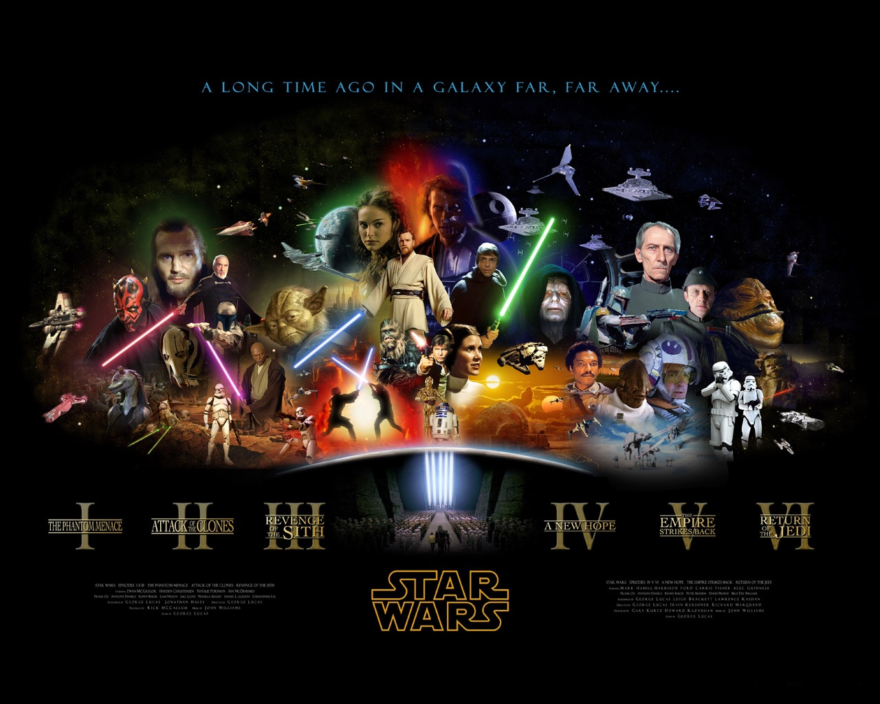 "Star Wars" desktop wallpaper (1280 x 1024 pixels, Old Version)