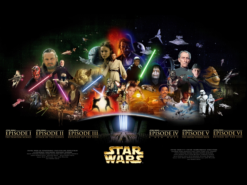 "Star Wars" movie poster desktop wallpaper (800 x 600 pixels)