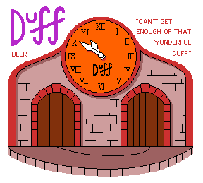 It's time for "Duff Beer"! (Homer's favourite drink)