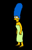 Marge laughing