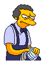 Moe the Bartender (and owner of "Moe's Tavern", Homer's favourite drinking establishment)