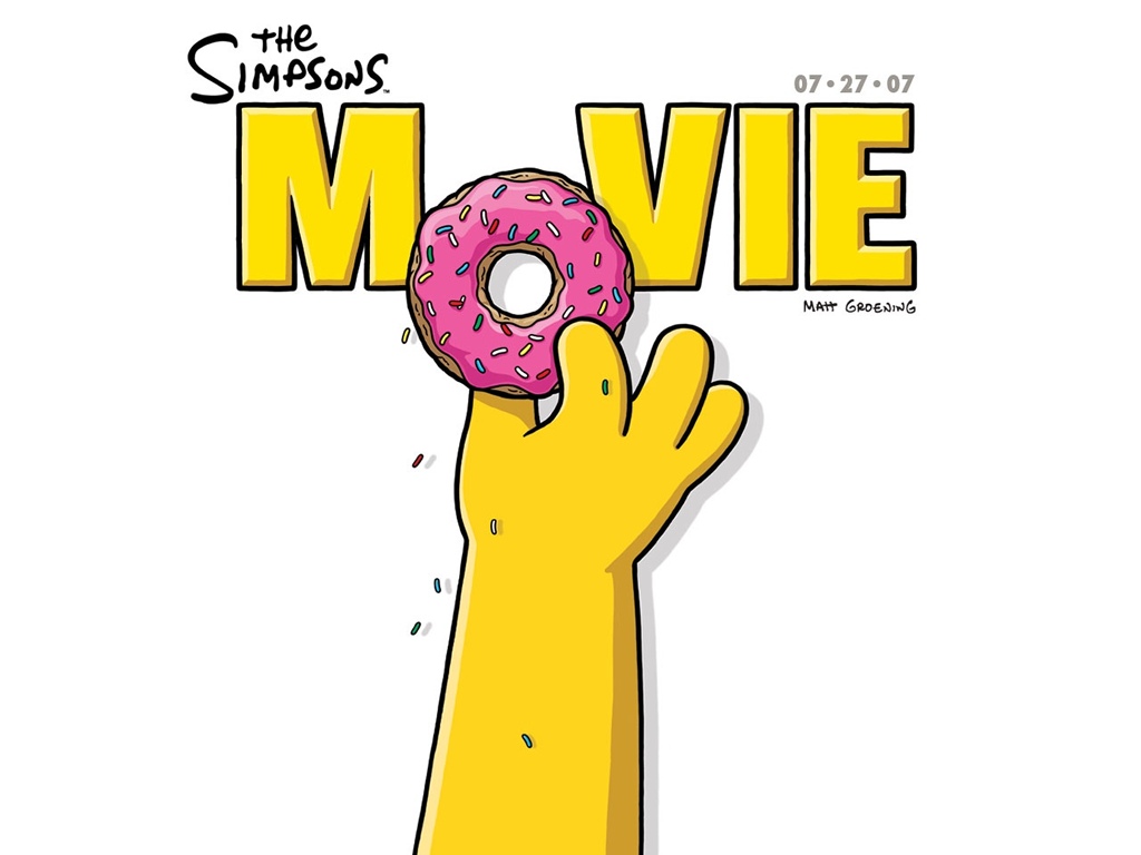 "The Simpsons Movie" desktop wallpaper (1024 x 768 pixels)