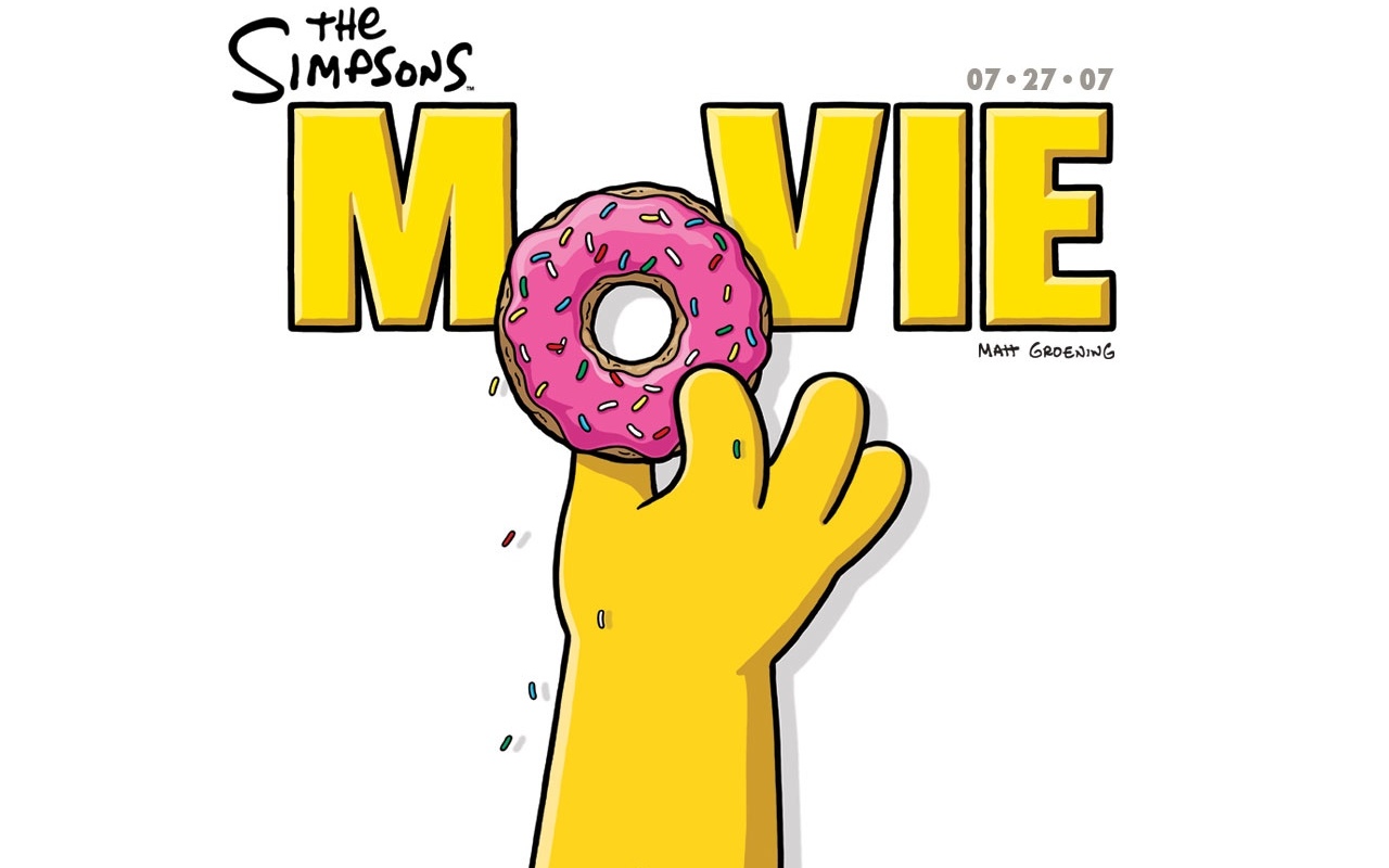 "The Simpsons Movie" desktop wallpaper (1280 x 800 pixels)