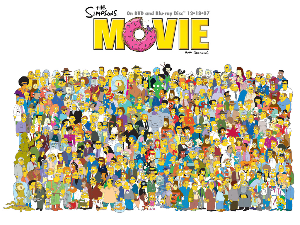 "The Simpsons Movie" desktop wallpaper 2 (1024 x 768 pixels)