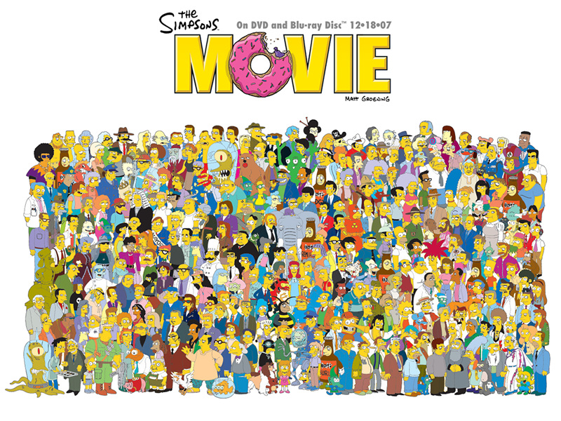 "The Simpsons Movie" desktop wallpaper (800 x 600 pixels)