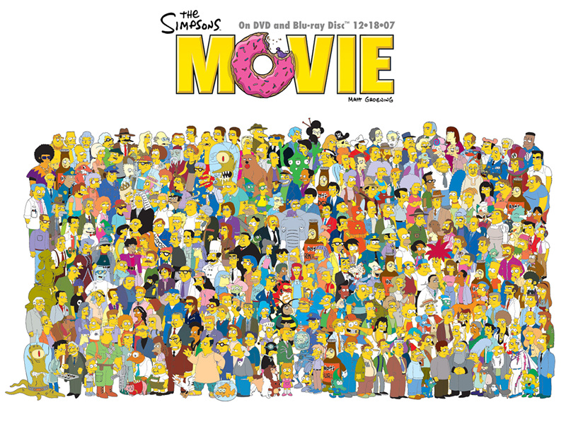 "The Simpsons Movie" desktop wallpaper 2 (800 x 600 pixels)