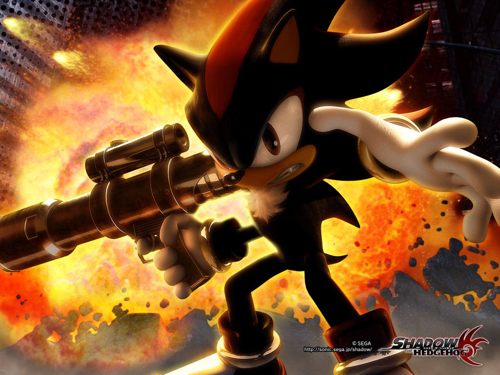 "Shadow the Hedgehog" desktop wallpaper (1024 x 768 pixels)