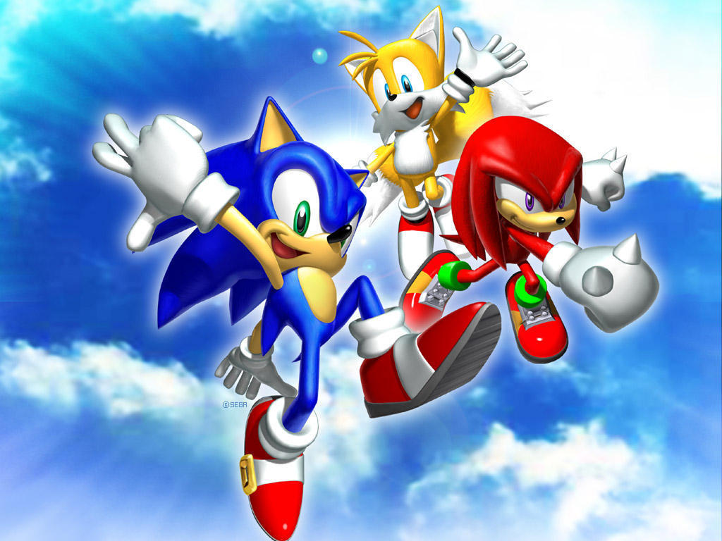 "Sonic Heroes" desktop wallpaper 2 (1024 x 768 pixels)