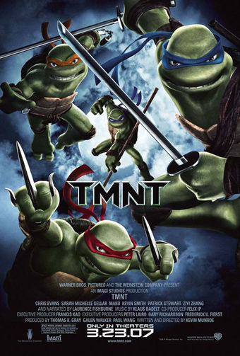 One of the posters for the 2007 movie "TMNT"