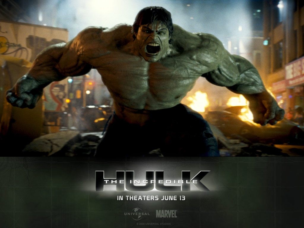 "The Incredible Hulk" desktop wallpaper (1024 x 768 pixels)