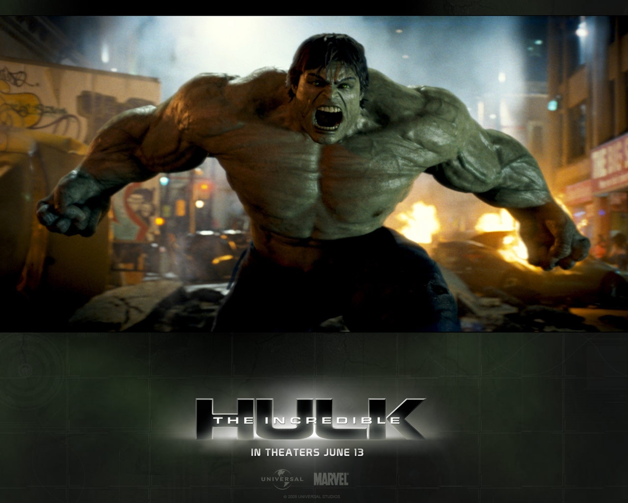 "The Incredible Hulk" desktop wallpaper (1280 x 1024 pixels)