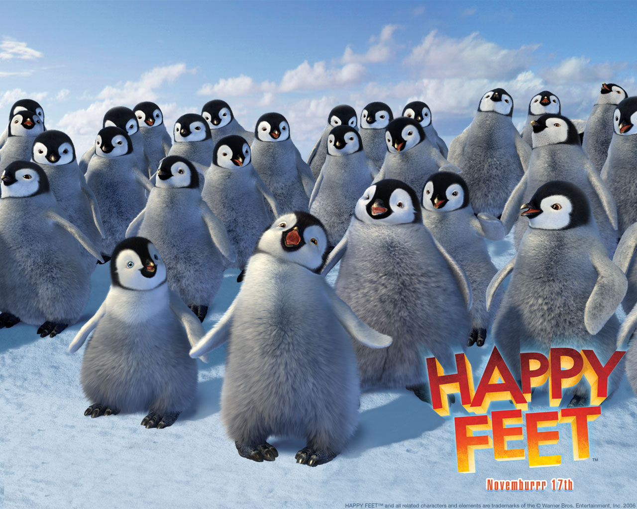 "Happy Feet" desktop wallpaper number 1 (1280 x 1024 pixels)