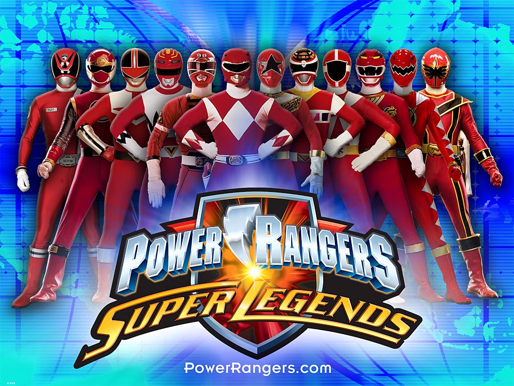 "Power Rangers Super Legends" desktop wallpaper (1024 x 768 pixels)