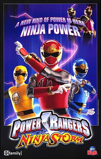 A Power Rangers Ninja Storm promotional poster