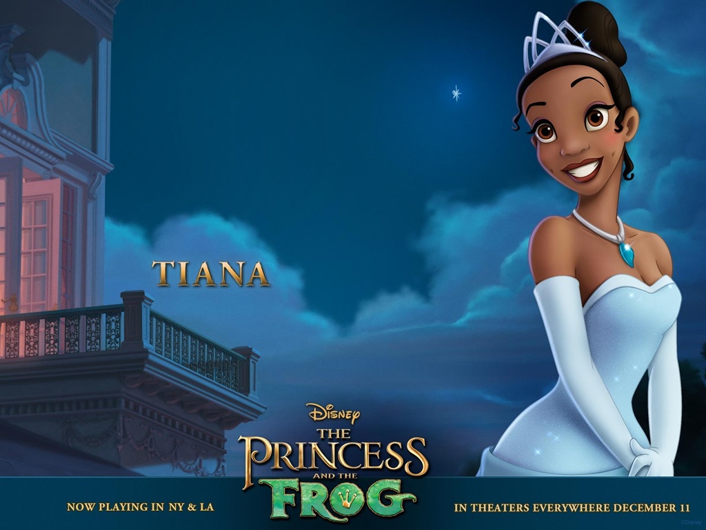 "The Princess and the Frog: Tiana" desktop wallpaper (1024 x 768 pixels)