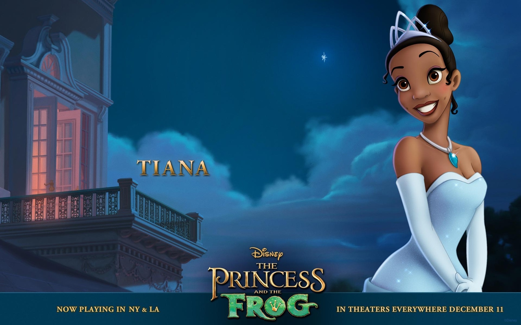 "The Princess and the Frog: Tiana" desktop wallpaper (1680 x 1050 pixels)