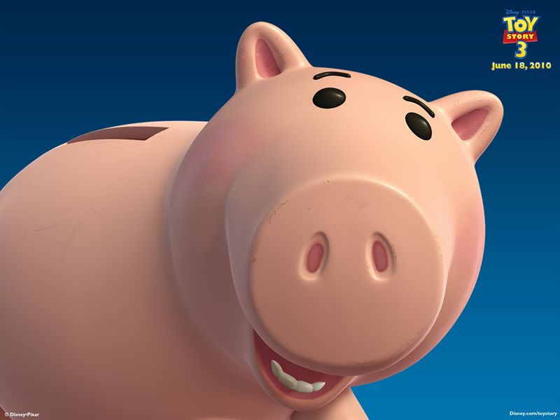 "Toy Story 3" desktop wallpaper number 5 - Hamm the Piggy Bank