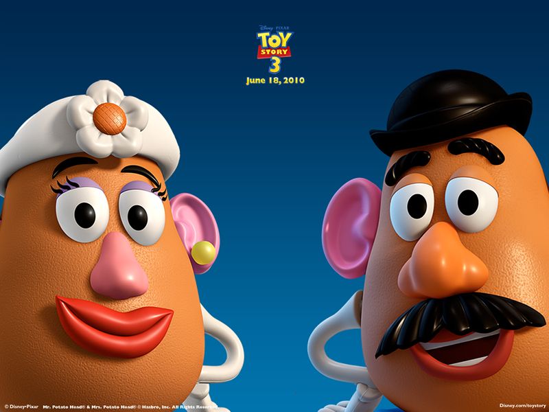 "Toy Story 3" desktop wallpaper number 7 - Mr. and Mrs. Potato Head