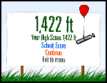 My third-highest score so far is 1,422 ft