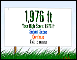 My second-highest score so far is 1,976 ft