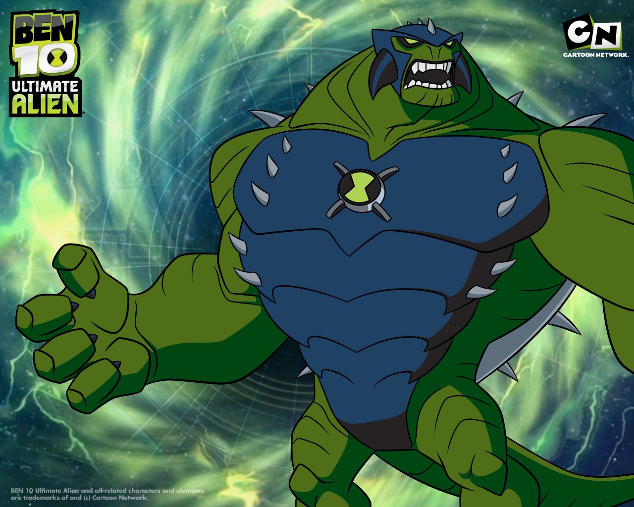 "Ben 10: Ultimate Alien - Ultimate Humungousaur" desktop wallpaper (1280 x 1024 pixels)