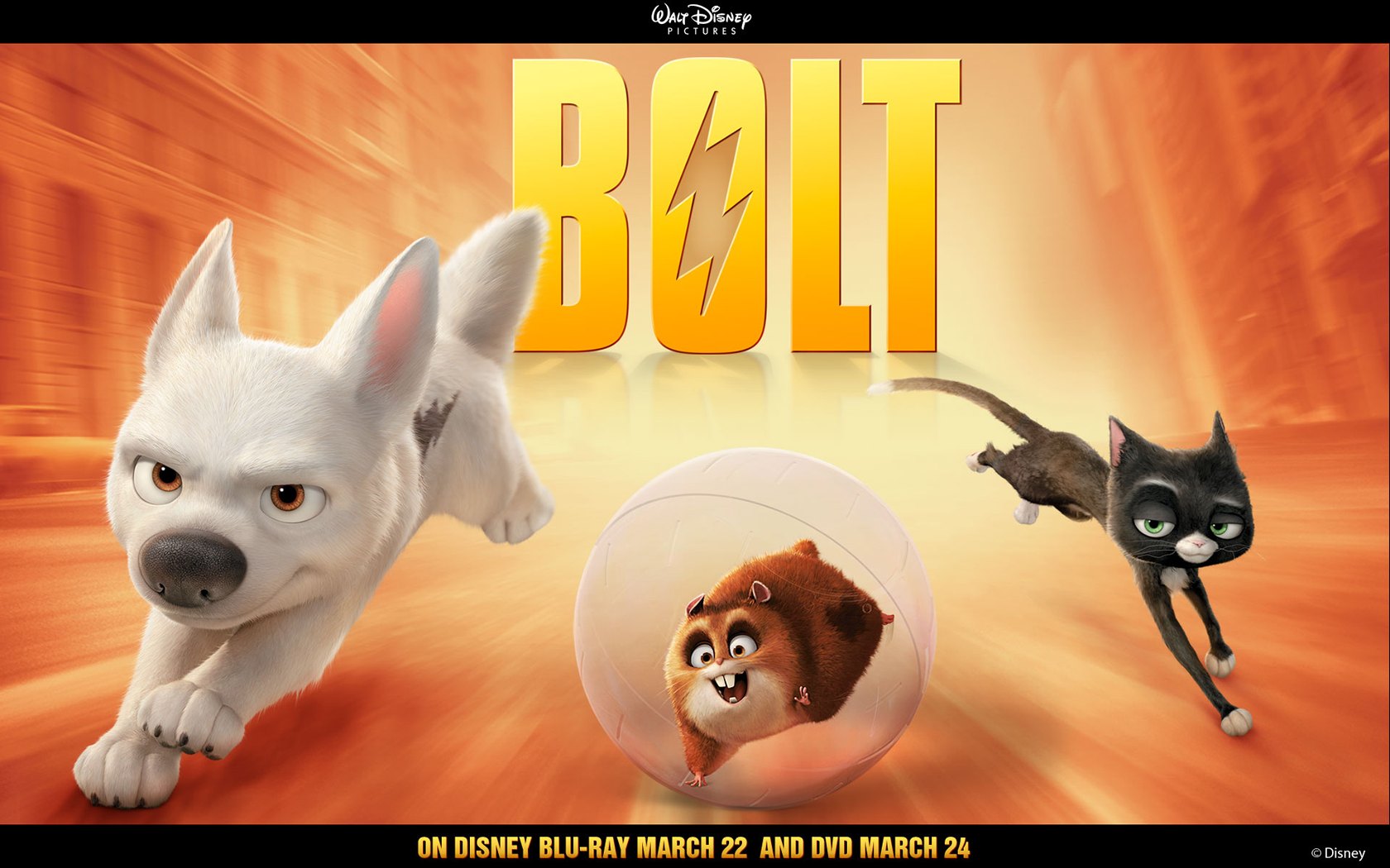 "Bolt" desktop wallpaper number 2 (1680 x 1050 pixels)