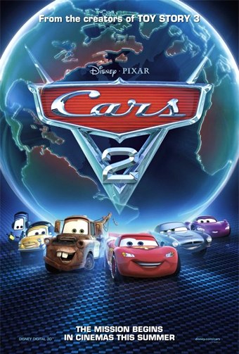 One of the posters for the 2011 movie "Cars 2"