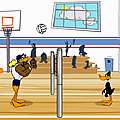 Click here to play the Flash game "Daffy Duck: Tricky Duck Volleyball"