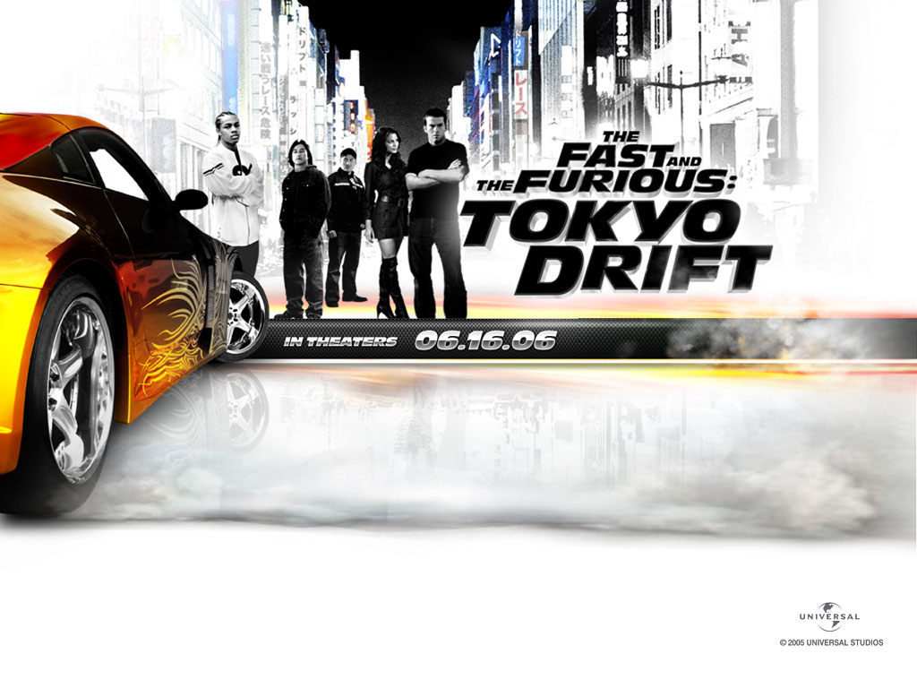 "The Fast and the Furious: Tokyo Drift" desktop wallpaper (1024 x 768 pixels)