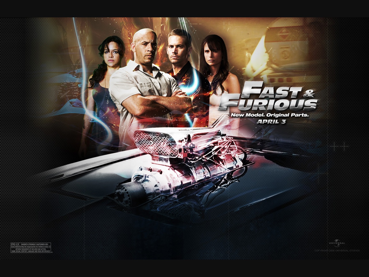 "Fast & Furious" desktop wallpaper (1280 x 960 pixels)