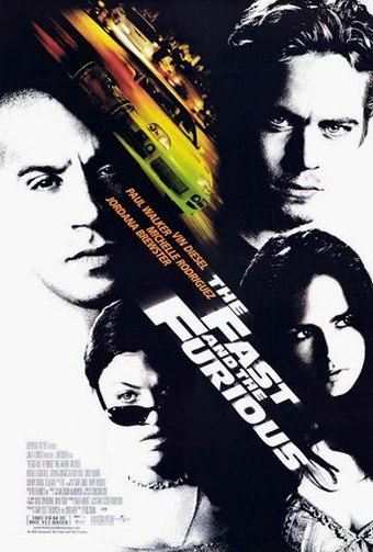 One of the posters for the 2001 movie "The Fast and the Furious"