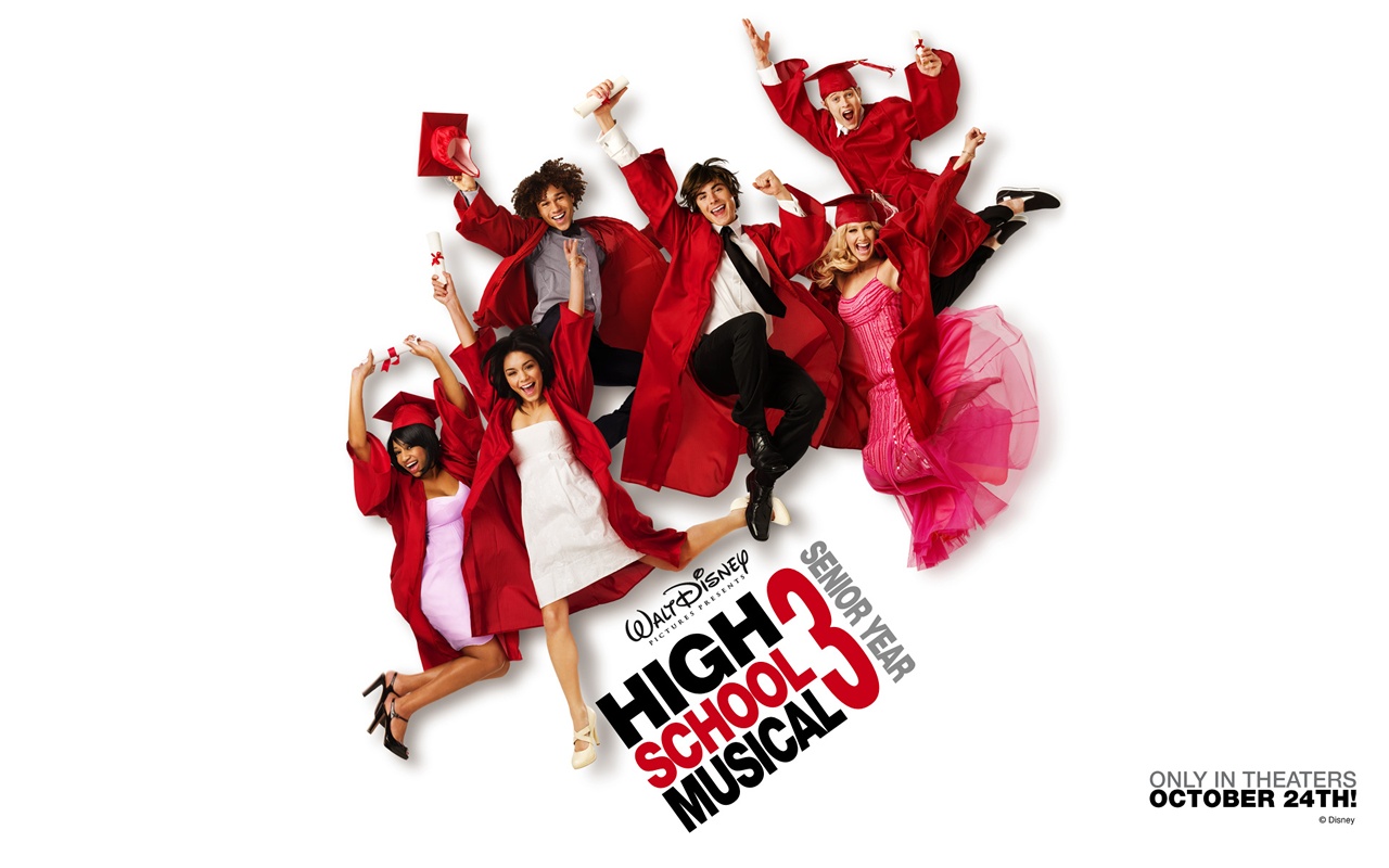 "High School Musical 3" desktop wallpaper (1280 x 800 pixels)