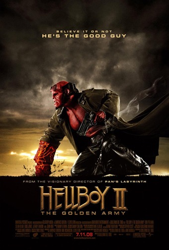One of the posters for the 2008 movie "Hellboy II: The Golden Army"