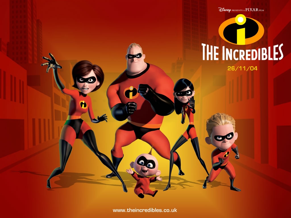 "The Incredibles" desktop wallpaper number 1 (1024 x 768 pixels)