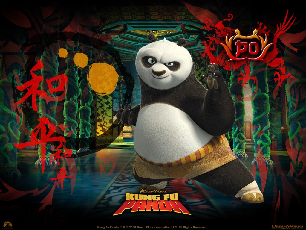 "Kung Fu Panda" desktop wallpaper (1024 x 768 pixels)