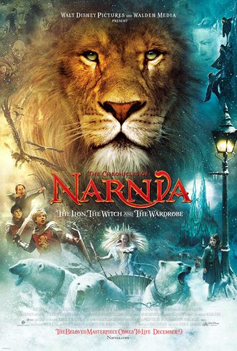 One of the posters for the 2005 movie "The Chronicles of Narnia: The Lion, the Witch and the Wardrobe"