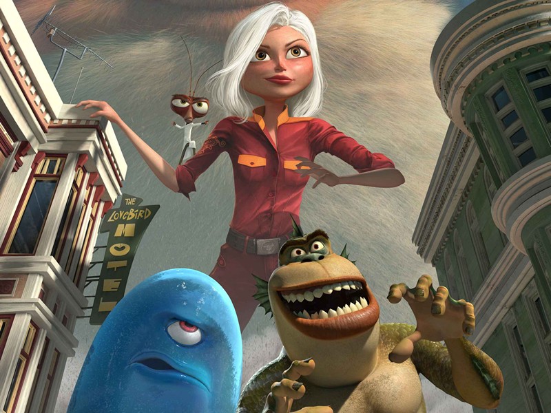 "Monsters vs. Aliens" desktop wallpaper (800 x 600 pixels)