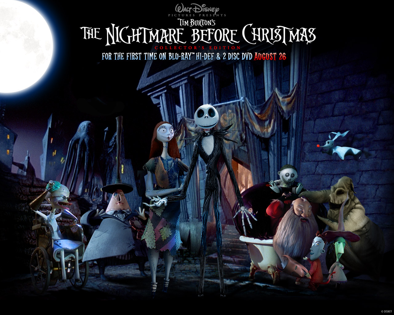 "The Nightmare Before Christmas" desktop wallpaper (1280 x 1024 pixels)