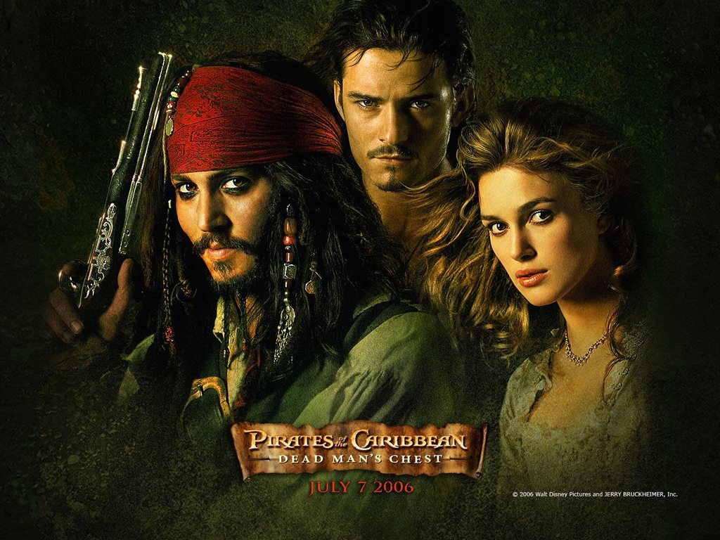 "Pirates of the Caribbean: Dead Man's Chest" desktop wallpaper (1024 x 768 pixels)