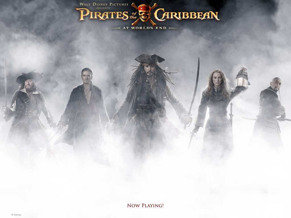 "Pirates of the Caribbean: At World's End" desktop wallpaper (1024 x 768 pixels)