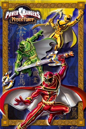 A Power Rangers Mystic Force promotional poster